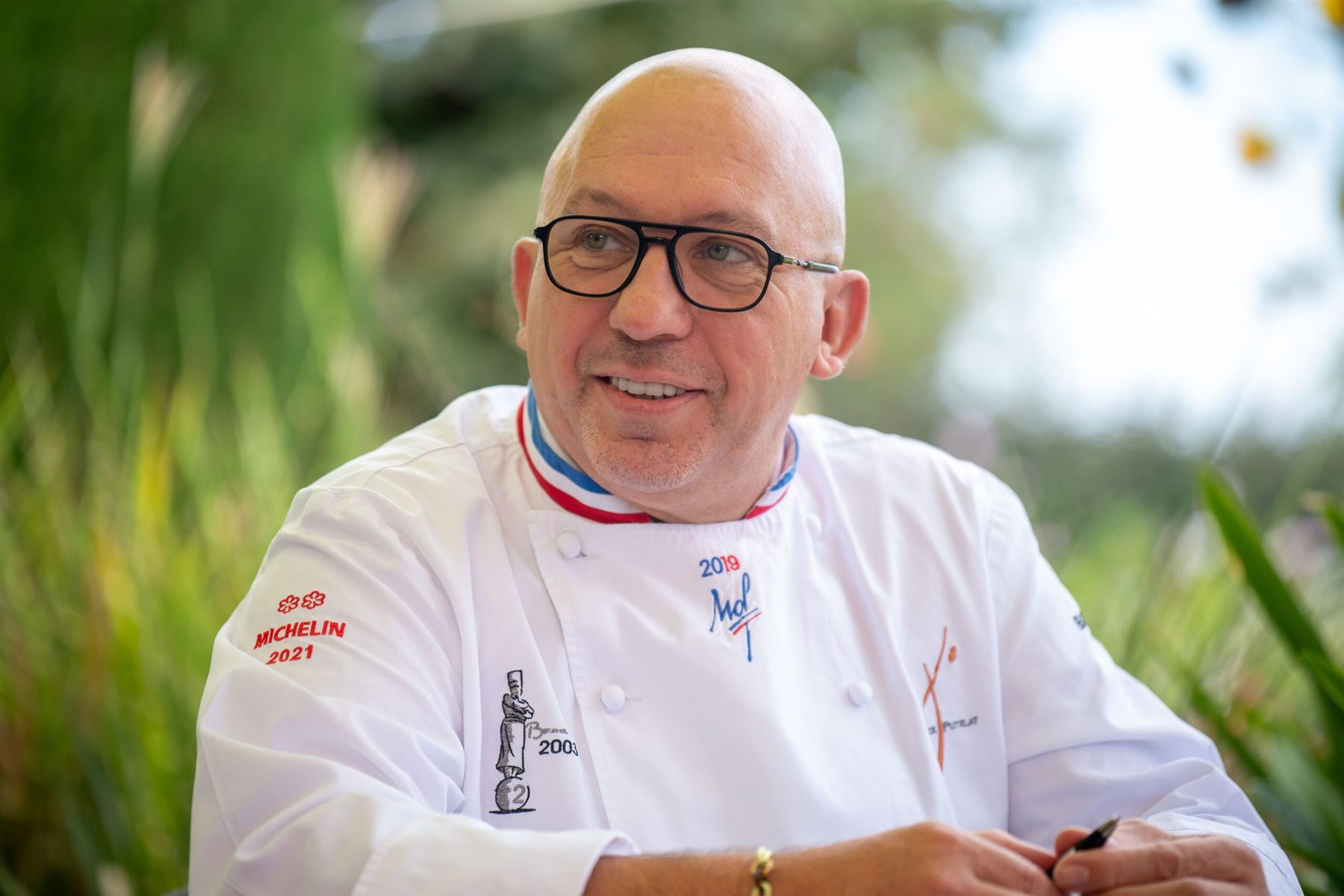 Franck Putelat, Meilleur Ouvrier de France, en veste au col tricolore